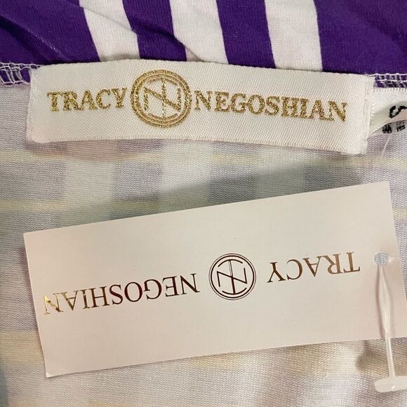 Tracy Negoshian Purple Yellow Plaid Dress NWT Small - Picture 3 of 4